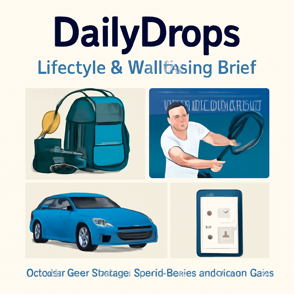 DailyDrops Lifestyle & Wellbeing Brief: Outdoor Gear Savings, Sports Drama, and Smart Deals